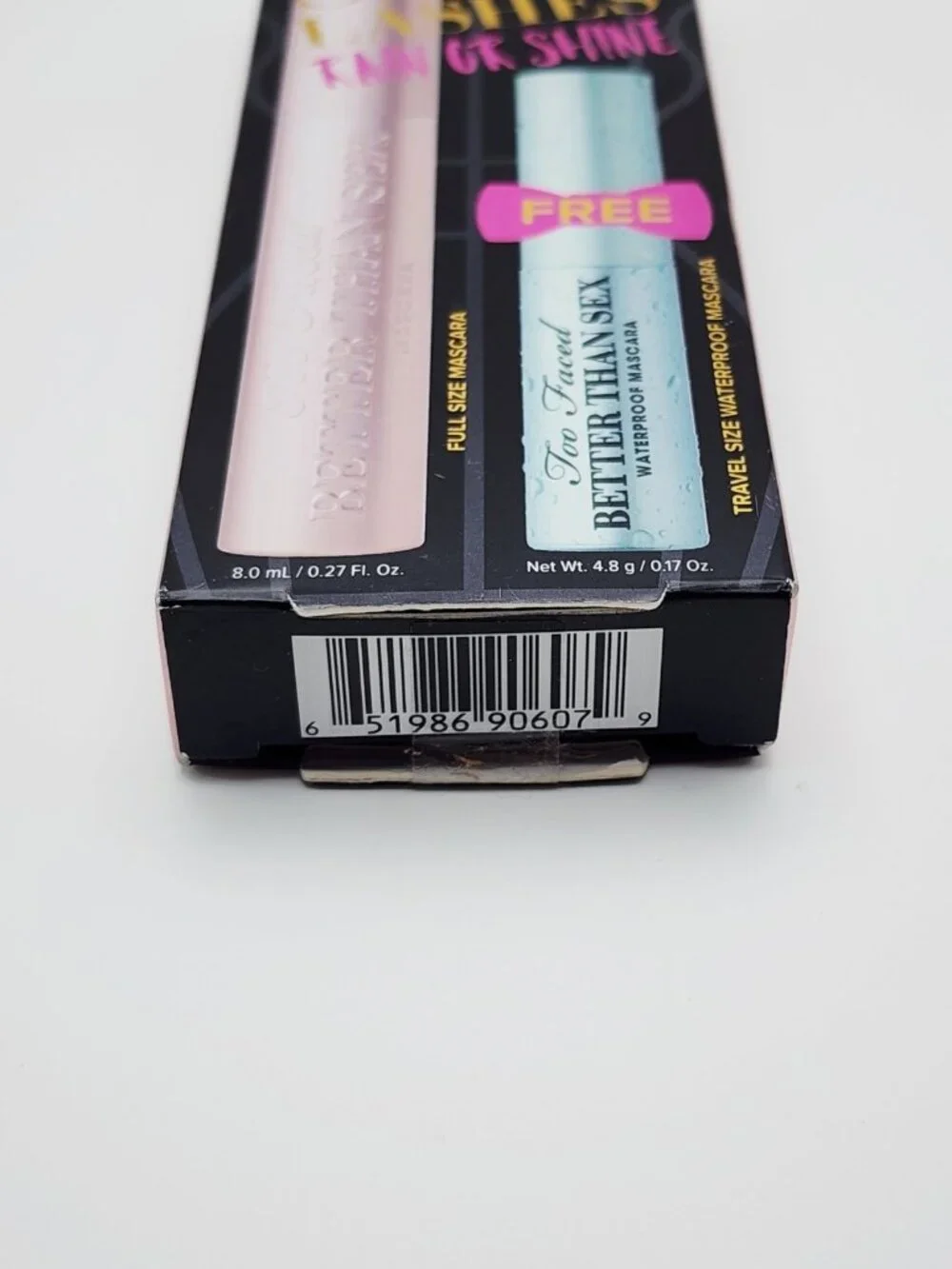 Too Faced Better Than Sex Mascara Duo Set Sexy Lashes Rain Or Shine Black